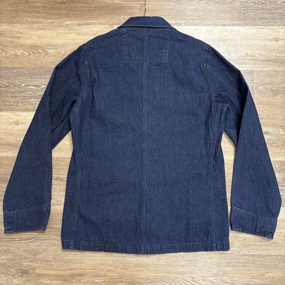 Vintage Dickies Chore Jacket White Oak Cone Blue Denim USA 100% Cotton L 42" EUC - Picture 5 of 14